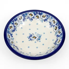 Talerz ceramiczny, głęboki 026 21,5 cm<br>2222X Biało-niebieskie anemony